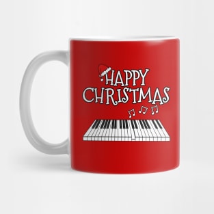 Christmas Piano Pianist Musician Santa Hat Xmas 2022 Mug